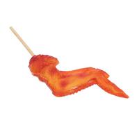 Hohopeti Realistic Fake Fried Chicken Wing Model PVC Food Prop for Kitchen Counter Barbecue Decor Artificial Grilled Chicken for Menu Photos Window Displays Stage Food Presentation