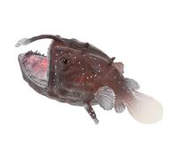 Hohopeti Realistic Mini Anglerfish Solid Plastic Ocean Animal Figure for Sensory Bins Educational Biology Play Safe Design for Indoor Outdoor Use
