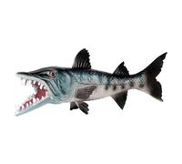 Hohopeti Realistic Plastic Wolf Fish Model, Aquarium Landscaping Fake Fish Decor, Solid Simulation Sea Animal Figure for Early Learning and Tank Display