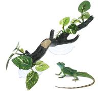Hohopeti Realistic Reptile Branch Climbing Decor for Bearded Dragon Snake Tanks Resin Plant Vine Root Easy to Install Reptile Enclosure Accessory for Natural Habitat Enhancement