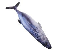 Hohopeti Realistic Simulation Tuna Fish Plush Pillow Soft Stuffed Animal Cushion for Birthday Versatile Ocean Animal Decor Kawaii Plushies for Boys