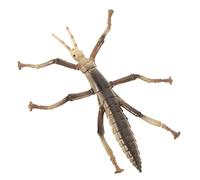 Hohopeti Realistic Stick Insect Model for Educational Decorative Bug Figurine Plastic Insect for Early Learning and Pretend Play Beige Household Display