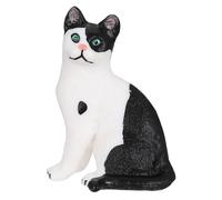 Hohopeti Realistic Washable and Not Easily Broken Black Kitten Cat Model Figurine Toy Made of Sturdy Plastic for Desktop Decoration Or Biology Class Display, for Children and Boys