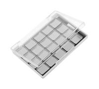 Hohopeti Refillable Magnetic Makeup Organizer Palette with Transparent Lid Adjustable Empty Eyeshadow Container Tray with Removable Metal Pans for DIY Blush Powder Storage Lightweight and