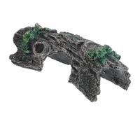 Hohopeti Reptile Hideout Resin Cave Tree Hole for Gecko Lizard Scorpion Terrarium Habitat Décor Hide Box for Amphibians and Small Reptiles