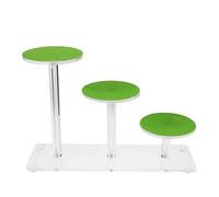 Hohopeti Reptile Jumping Platform Acrylic Turtle Ramp with Three-Layer Round Basking and Climbing Steps for Bearded Dragons and Lizards Terrarium Habitat Accessories