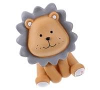 Hohopeti Resin Lion Piggy Bank Cartoon Saving Pot for Birthday Adorable Brown Large Coin Collector Money Box to Cultivate Savings Habit Shower Present