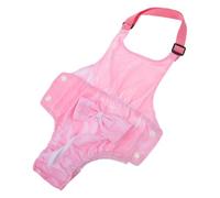 Hohopeti Reusable Female Dog Diapers Adjustable Washable Dog Period Nappies Puppy Sanitary Pants with Leakproof Protection and Moisture Barrier for Estrus Season