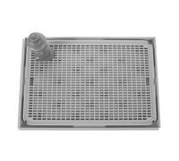 Hohopeti Reusable Indoor Dog Toilet with Elevated Urine Post for Small to Puppies Antisplash Potty Training Tray with Pet Guide Column Easy-clean Puppy Pad Holder for Apartment and Balcony