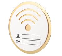 Hohopeti Rewritable Acrylic Wifi Password Sign for Wall Large Clear Wifi Display Board for Home Office Hotel Erasable Guest Network Indicator Plaque for Public Spaces