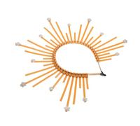 Hohopeti Rhinestone Studded Goddess Crown Headband for Women Comfortable Mythology Inspired Hair Accessory Party Photo Prop Festival Cosplay Hairband