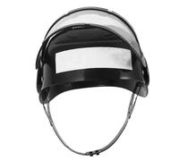 Hohopeti Role Play Firefighter Helmet Black Plastic Fireman Hat for Dress-up, Halloween Costume Accessory, Stage Performance and Party Props