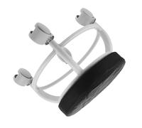 Hohopeti Rolling Pedicure Stool with Wheels, Low Heavy-duty Rolling Work Stool for Salon and Office Use, Portable Black Swivel Footrest Seat for Spa and Workshop