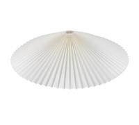 Hohopeti Rotatable 360° Clip-On Fabric Lamp Shade, 50X16Cm Beige Pleated Cloth Lampshade for Table Lamp and Pendant Light, Vintage Style Ceiling Light Cover for Dining Room and Kitchen