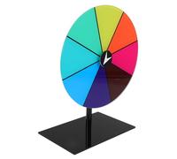 Hohopeti Rotating Prize Wheel with Dry Erase Slots for Interactive Game Night Portable Tabletop for Party Birthday Wedding Holiday Fundraising and Team Building Events