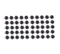 Hohopeti Round Mini Jingle Bells 50 Pcs Metal Christmas Bells for Tree Diy Jewelry Wall Hanging