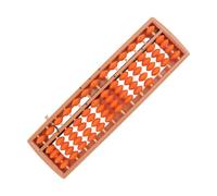 Hohopeti Row Orange Bead Abacus Lightweight Educational Counting Frame for Boys Math Teaching Tool Enhances Arithmetic Skills Memory Attention Development
