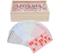 Hohopeti Russian Lotto Bingo Game with Box Intellectual Chessboard for Family Parties Travel-friendly Board Game for Logical Thinking Teamwork Development and Interactive Fun