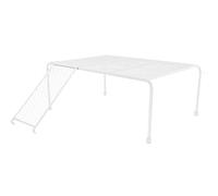 Hohopeti Rutin Chicken Coop Shelf Large Pet Storage Rack Ladder White Chicken Feeding Platform Suitable for Small Pets