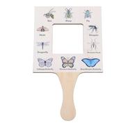 Hohopeti ’s Nature Guide Wooden Viewer Large Pinewood Insect Identification Tool Handheld Nature Exploration for Outdoor Learning and Observation
