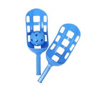 Hohopeti Scoop Ball Game Set Lightweight Hollow Design for Adults Outdoor Toss Catch for Garden Lawn Beach Eye-hand Coordination Exercise Random Color Two Scoops One Ball Random Color