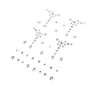 Hohopeti Self-adhesive Face Gems Stickers for Facial Decoration Tear Drop Pearl Rhinestone Stick Easy to Apply Sparkling Face Jewels for Festival Party Makeup Unique Style Expression