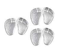 Hohopeti Self-Adhesive Gel Forefoot Pads Reusable 3 Pairs for Sandals with Sturdy Cushioning and Relief and Comfortable Foot Support for Flip-Flops