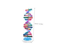 Hohopeti Self-assembling Dna Double Helix Model Kit for Biology Students Educational Teaching Aid for Interactive Science Learning and Genetic Structure Exploration