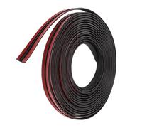 Hohopeti Shaped Car Weather Stripping Rubber Seal Strip for Windshield Sunroof Trunk Noise Reduction Soundproofing High Temperature Resistant Self-Adhesive Installation