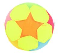 Hohopeti Silent Indoor Soccer Ball for Fabric Mini Football with Star Pattern Soft High Bouncy Kickball for Sensory Play Quiet Exercise for Classroom and Home Sports
