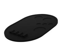 Hohopeti Silicone Makeup Palette Tray with 6 Mixing Wells, Non-Slip Makeup Brush Holder Mat, Empty Cosmetic Organizer for Nail Polish, Foundation, and Lipstick Mixing, Suitable for