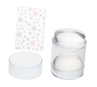 Hohopeti Silicone Nail Stamper Manicure Template Tool Double-ended Jelly Nail Art Stamping Plate Butterfly Pattern for Professional