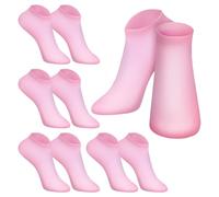 Hohopeti Silicone Socks Moisturizing Gel Socks for Women 5 Pairs Soft Elastic for Dry Cracked Feet at Home or Spa