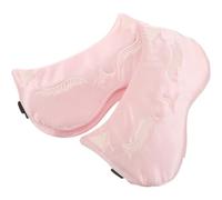 Hohopeti Silk Sleep Eye Mask Blackout Eye Mask 3pcs with Adjustable Strap and Light Blocking Feature, Soft Polyester Fiber Material Providing Silky Comfort for Travel and Plane Travel