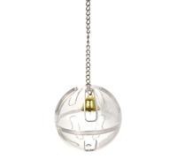 Hohopeti Silver Acrylic Parrot Foraging Ball for Cockatiel and Conure, Educational That Prevents Negative Behaviour, Suitable for Play Gym and Cage Use
