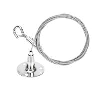 Hohopeti Silver Picture Hanger Wire Rope Hanging Code for Art Exhibition and Art Galleries, Sturdy Stainless Steel and Carbon Steel with Easy Installation