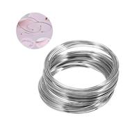 Hohopeti Silver Plated Wire Circles for DIY Jewelry Making Lightweight Bangle Wire for Womens Bracelets and Beaded Accessories