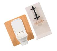 Hohopeti Simulated Doll Room Furniture Dollhouse Toilet Doll House Furniture Tiny Toilet Dollhouse Miniature Bathroom Plastic