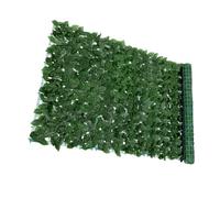 Hohopeti Simulated Green Plant Fence Artificial Leaf Wall Panel Outdoor Privacy Screen Faux Trellis with Lifelike Leaves Weather-Resistant Garden Decoration