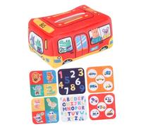 Hohopeti Simulation Tissue Box for Boy Girl Sensory Educational Cloth Pull Tissue Box Finger with Multiple Textures to Enhance Learning and Cognitive Development