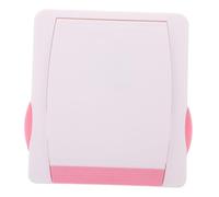 Hohopeti Sliding Window Lock with Double Button Safety Soft Rubber Pad Buffer Anti-Vibration Self Adhesive Security Lock for Pink