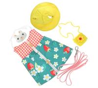 Hohopeti Small Animal Leash with Breathable Outdoor Bunny Clothes Sturdy Rabbit Vest Harness for Comfortable Walks Extra-long Traction Rope and Fashionable Pet Accessory for Random Color