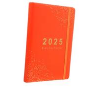 Hohopeti Small Daily Planner Notebook Portable Scheduler Organizer Book with Smudge-resistant Pages Bright Orange Compact Day Planner for Scheduling and Stylish Use