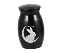 Hohopeti Small Stainless Steel Pet Urn for Ashes Compact Keepsake Memorial Container Lightweight for Bunny and Small Animals