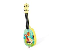 Hohopeti Small Ukulele Guitar Lightweight Plastic Compact Design for Beginners Portable Musical Instrument with Cartoon Graffiti for Boys and Learning