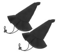 Hohopeti Soft Nonwoven Miniature Witch Hat 2Pcs for Halloween Pets and Doll Costumes Festive Celebration Hats