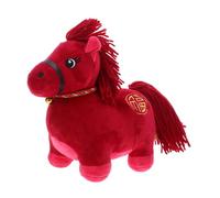 Hohopeti Soft Plush Horse Stuffed Animal for Comfortable Snuggly Cuddly Plush Doll Chinese Zodiac Year Horse Decoration for Spring Festival Luck and Fortune Easy to Clean Educational Gift