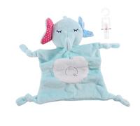 Hohopeti Soothing Towel Elephant Comforter Soft Plush Security Blanket for Newborn Boys PP Cotton Material with Animal Design Enhancing Cognitive Development