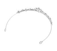 Hohopeti Sparkling Bridal Headband with Luxurious Rhinestones Comfortable Fit Wedding Hairpiece for Bride Elegant Crystal Crown Hair Accessories for Queen Princess