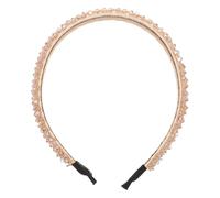 Hohopeti Sparkly Crystal Beaded Headband for Women Comfortable Four-row Headdress Accessory Elegant Hairband for Parties Weddings and Daily Wear